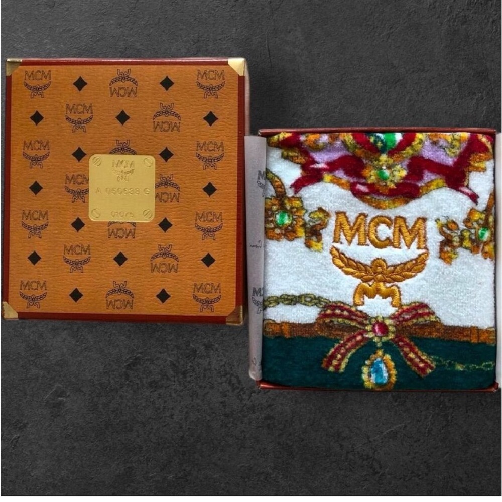 MCM Monogram Hand Towel with Box